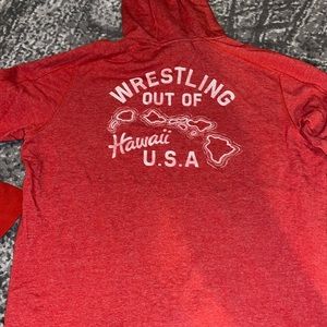 UNDER ARMOUR PROJECT ROCK HOODIE 2XL red